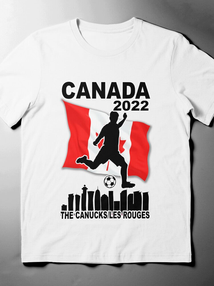 Creative Football Design Tee - Graphic Soccer Sports Apparel